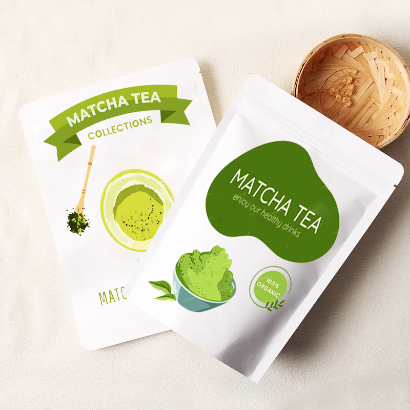 Food Lovers Snacks - Customized White Kraft Paper Ziplock Packaging