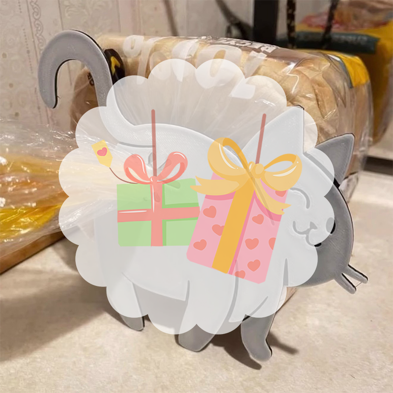 2pcs 3D Cat Butt Bread Bag Cli - Food Lovers Snacks 리뷰 및 가격