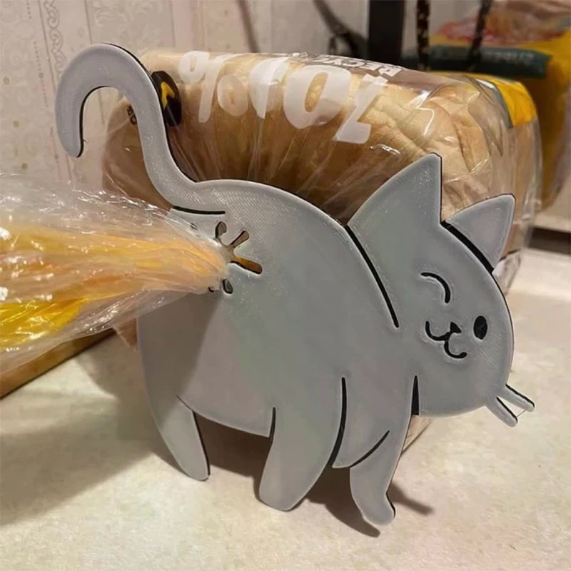 2pcs 3D Cat Butt Bread Bag Cli - Food Lovers Snacks 리뷰 및 가격