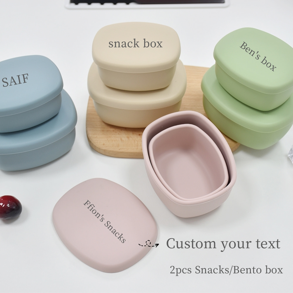 2-Pack 350ml + 200ml Silicone  - Food Snacks Name 리뷰 및 가격