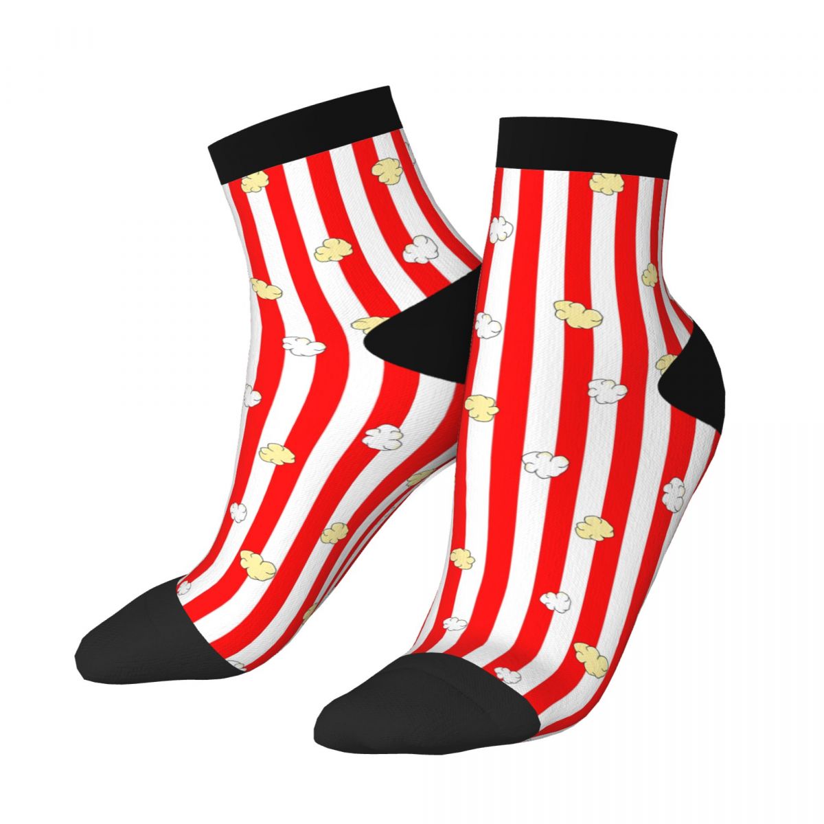 Cute Popcorn Striped Socks Sof - Food Lovers Snacks 리뷰 및 가격