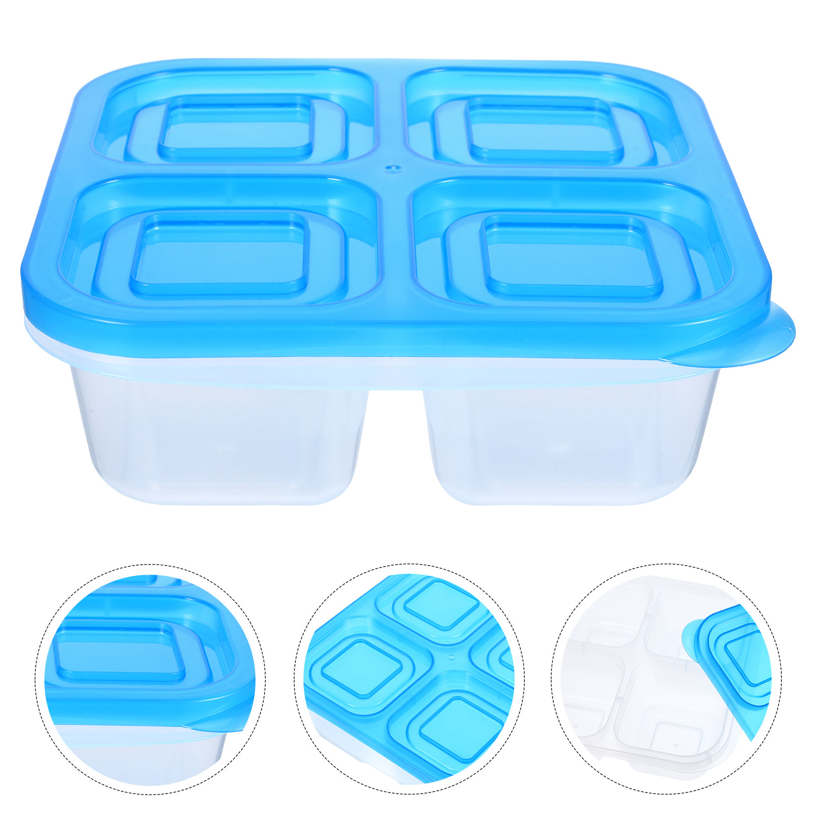 Four Compartment Bento Contain - Food Snacks For Hiking 리뷰 및 가격