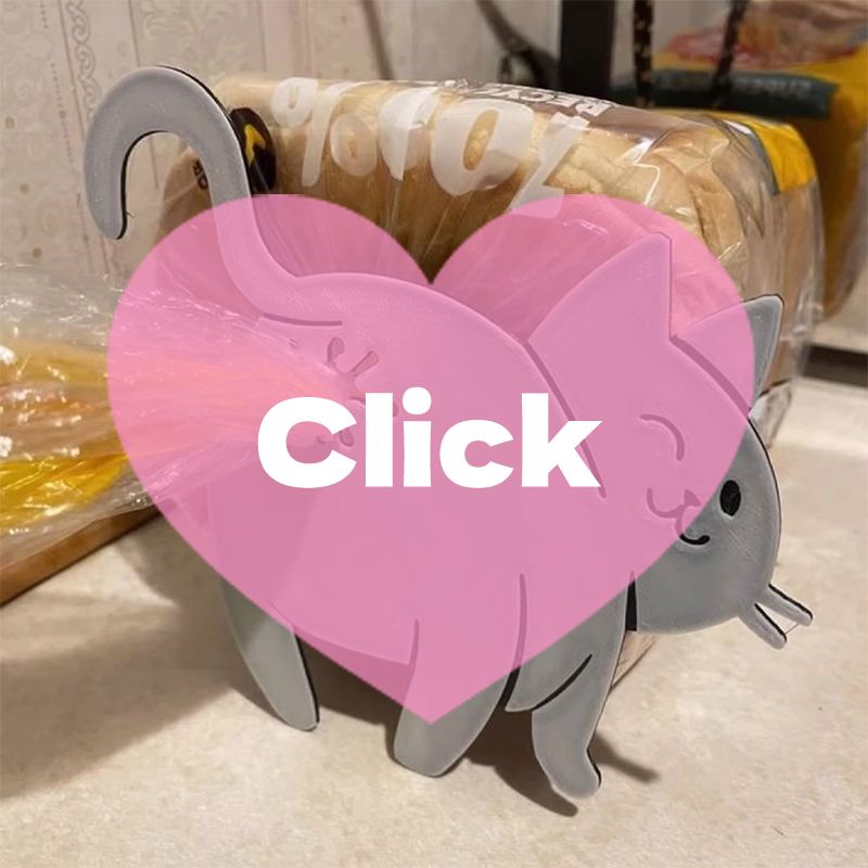 2pcs 3D Cat Butt Bread Bag Cli - Food Lovers Snacks 리뷰 및 가격