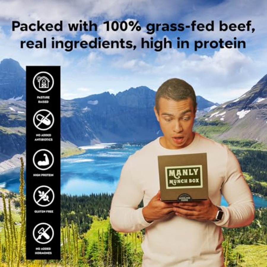 Manly Munch Box Jerky Gift Box - Jerky Beef Pack 리뷰 및 가격
