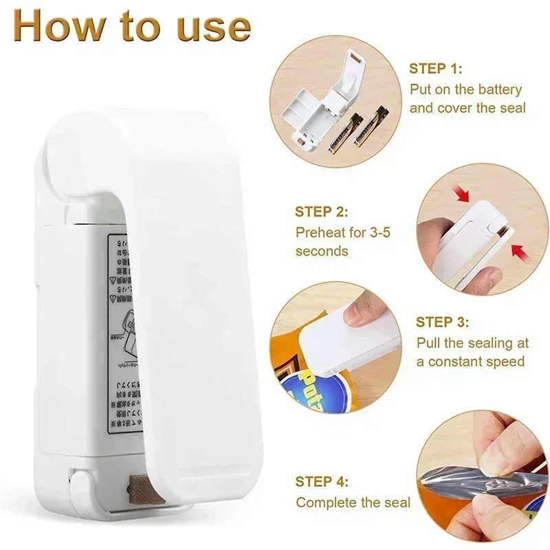 Mini Portable Heat Bag Sealer  - Food Snacks For Hiking 리뷰 및 가격