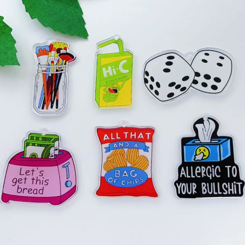 10 pieces of acrylic cartoon c - Food Snacks To Make 리뷰 및 가격