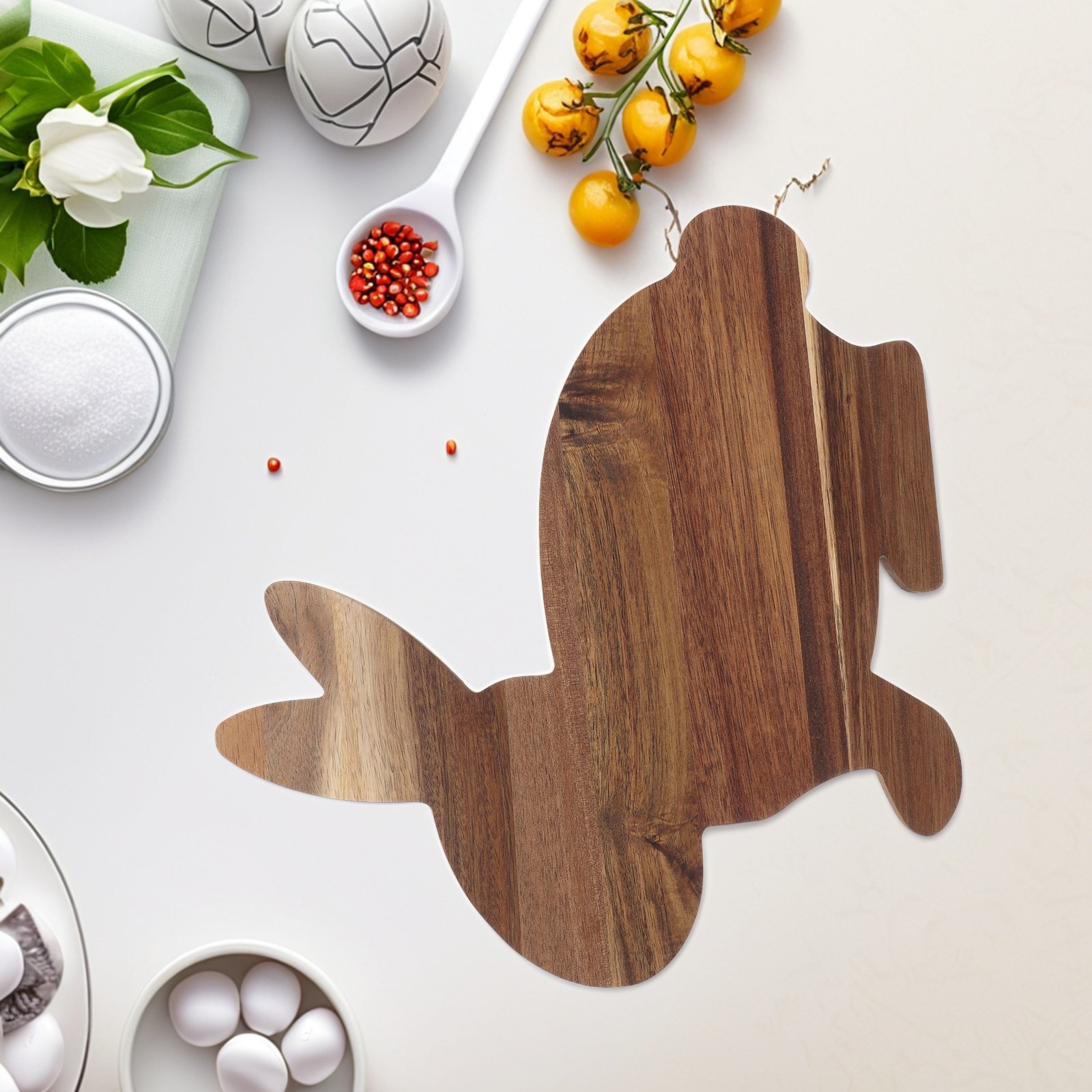 Bunny Shaped Wooden Cutting Bo - Food In Snacks 리뷰 및 가격