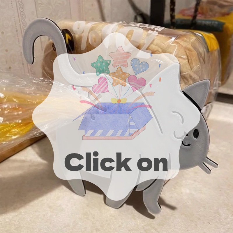 2pcs 3D Cat Butt Bread Bag Cli - Food Lovers Snacks 리뷰 및 가격