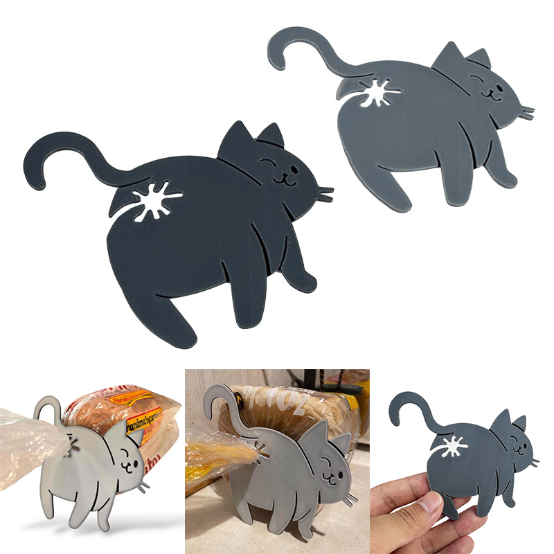 2pcs 3D Cat Butt Bread Bag Cli - Food Lovers Snacks 리뷰 및 가격